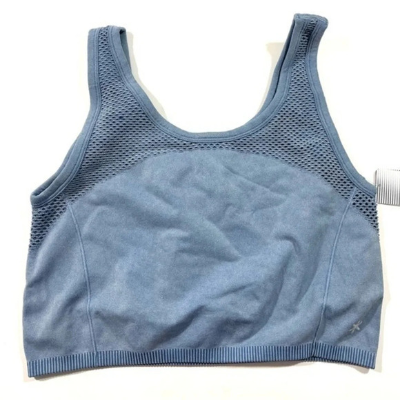 New Splendid Moonlight Blue Ombre Sleeveless Crop Top - Picture 1 of 6